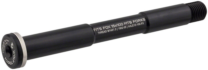 Eje pasante delantero Wolf Tooth - FOX 15 x 100 mm Negro