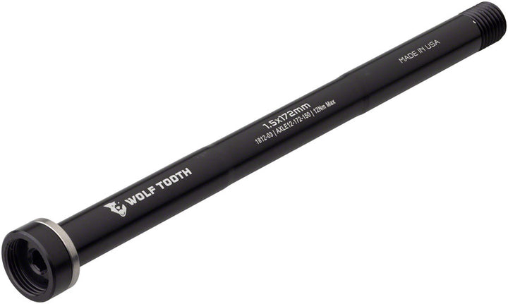 Eje pasante trasero Wolf Tooth - M12 1,5 x 172 mm Negro