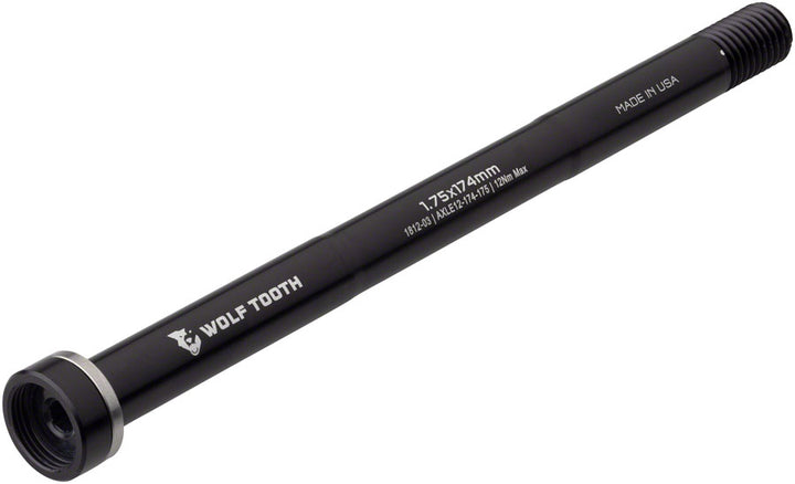 Eje pasante trasero Wolf Tooth - M12 1,75 x 174 mm Negro