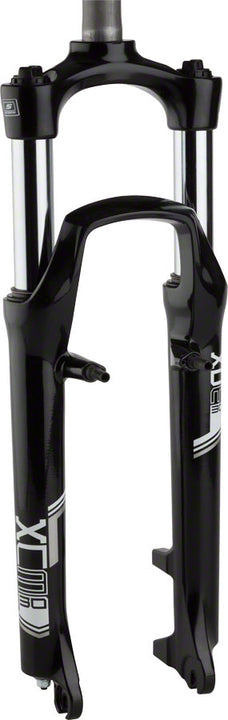 Horquilla de suspensión SR Suntour XCM de 26", tubo de dirección roscado de 1-1/8", llanta de 100 mm, disco negro