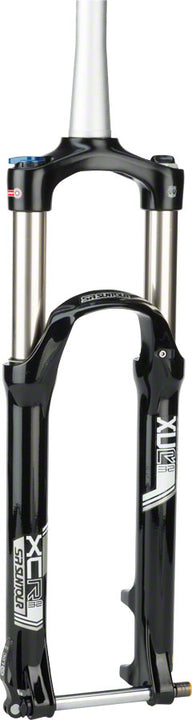 Horquilla de suspensión SR Suntour XCR Air LO-R - Tubo de dirección cónico de 27,5", 120 mm, disco de 100 x 15 mm, color negro