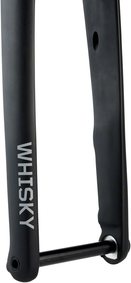 WHISKY No.9 RD Fork - 12mm Thru-Axle 1-1/4&quot; Tapered Carbon Steerer Flat Mount Disc Matte BLK