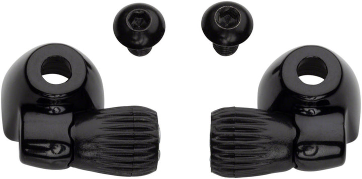 Topes de carcasa de tubo inferior Problem Solvers con ajustadores de barril, color negro