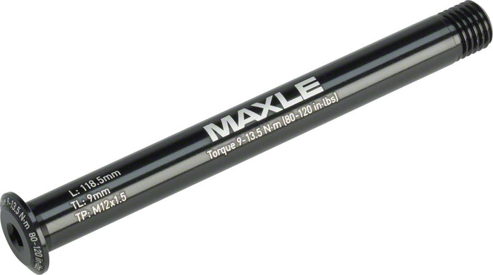 Eje pasante delantero RockShox Maxle Stealth: 12x100, 118,5 mm de longitud, carretera