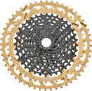 TRP CS-M9050-12 EVO Cassette - 12-Speed 10-52t MicroSpline Compatible - Black/Gold