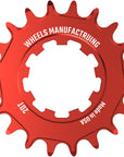 Ruedas de fabricación SOLO-SPEED Cog - 20t Compatible con kits SOLO-SPLINE SOLO-XD Rojo