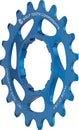 Piñón de aluminio Wolf Tooth de una sola velocidad - 19 dientes, compatible con cadenas de 3/32", color azul