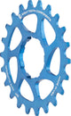 Piñón de aluminio Wolf Tooth de una sola velocidad - 22 dientes, compatible con cadenas de 3/32", color azul