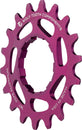 Piñón de aluminio Wolf Tooth de una sola velocidad - Compatible con cadenas de 3/32" (18 dientes), color morado