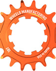 Ruedas de fabricación SOLO-SPEED Cog - 18t Compatible con kits SOLO-SPLINE SOLO-XD Naranja