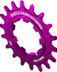 Ruedas de fabricación SOLO-SPEED Cog - 18t Compatible con kits SOLO-SPLINE SOLO-XD Púrpura