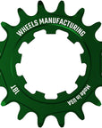 Ruedas de fabricación SOLO-SPEED Cog - 18t Compatible con kits SOLO-SPLINE SOLO-XD Verde