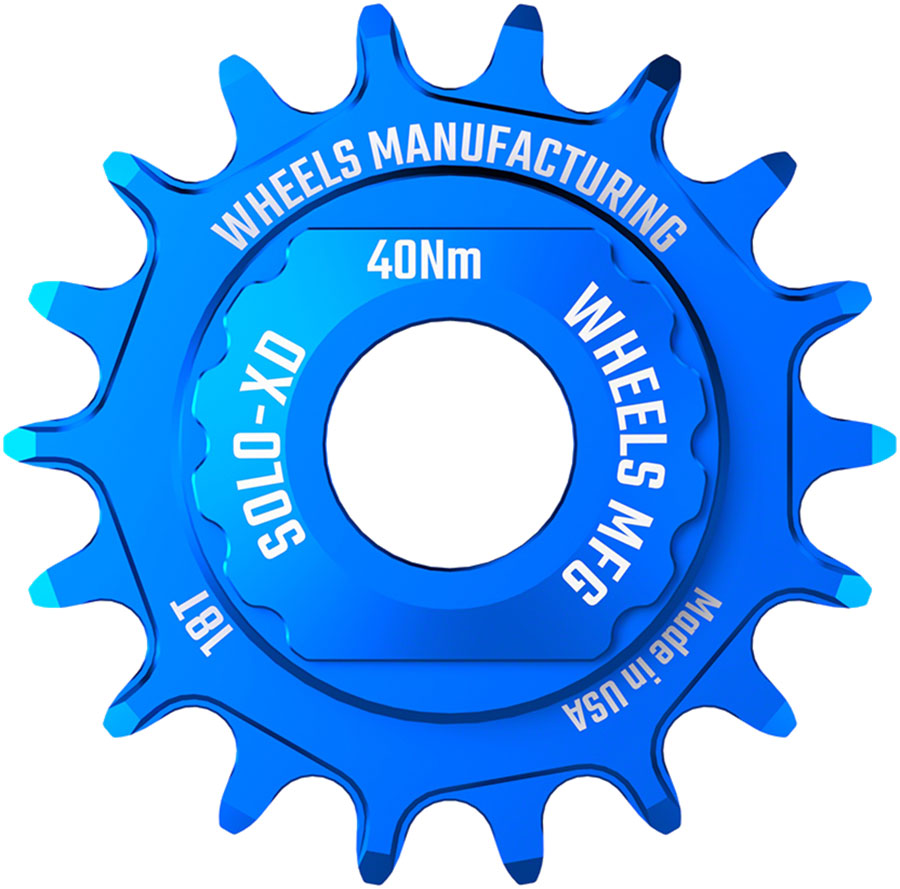 Kit de conversión de ruedas SOLO-XD XD/XDR de una sola velocidad - 18 dientes para SRAM XD/XDR Freeubs azul