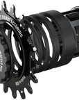 Kit de conversión de ruedas SOLO-SPLINE Micro Spline de una sola velocidad - 18 dientes para bujes Shimano Micro Spline BLK