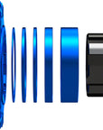 Kit de conversión de ruedas SOLO-SPLINE Micro Spline de una sola velocidad - 18 dientes para bujes Shimano Micro Spline, color azul