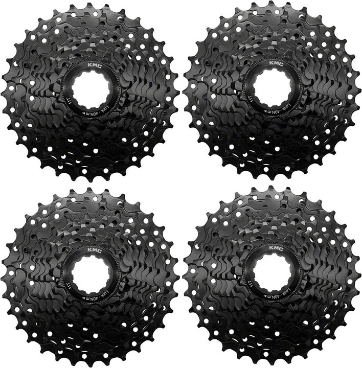 KMC REACT Cassette - 9-Speed 11-32t HG Driver Compatible - Black 4 pk.
