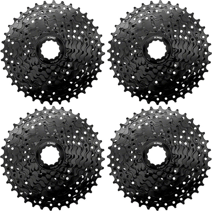 KMC REACT Cassette - 9-Speed 11-36t HG Driver Compatible - Black 4 pk.