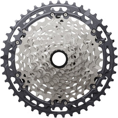 Shimano Deore XT CS-M8200-12 Cassette - 12-Speed 9-45t Hyperglide+ Micro Spline Gray/Silver