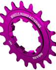 Ruedas de fabricación SOLO-SPEED Cog - 19t Compatible con kits SOLO-SPLINE SOLO-XD Púrpura