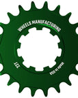 Ruedas de fabricación SOLO-SPEED Cog - 22t Compatible con kits SOLO-SPLINE SOLO-XD Verde