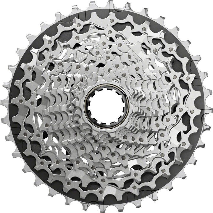 Cassette SRAM Force XG-1270 de 12 velocidades, 10-36 dientes, plateado, para cuerpo de transmisión XDR E1
