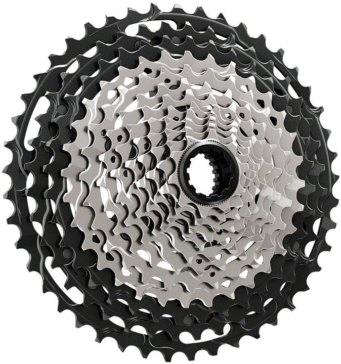 Cassette Shimano CS-M9101-12 de 12 velocidades, 10-45 dientes, negro/gris, microestriado