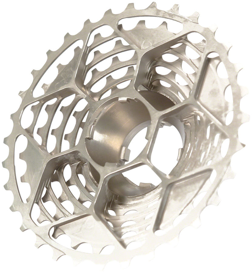 Prestacycle UniBlock PRO Cassette - 12-Speed For Campagnolo 9-12 Speed Freehub 11-34t Silver