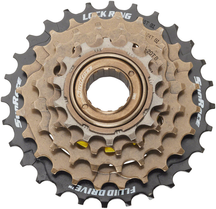 Rueda libre SunRace M2A 2S6 - 5 velocidades, 14-28 dientes, negro/marrón
