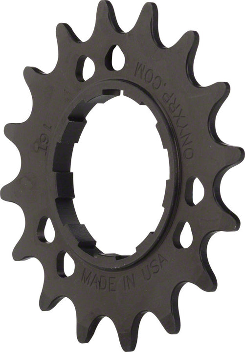 Onyx Aluminum Cog: 3/32" 16t Black