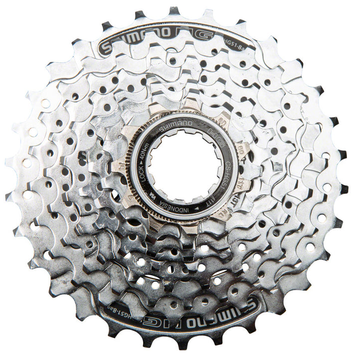 Cassette Shimano Alivio CS-HG51 de 8 velocidades, 11-30 dientes, plateado