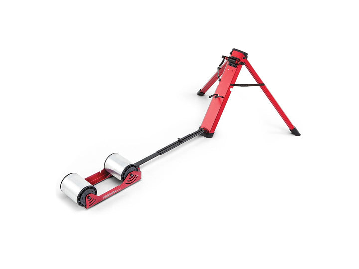 Entrenador de rueda trasera Feedback Sports Omnium Zero-Drive - Montaje en horquilla, sin resistencia, color rojo