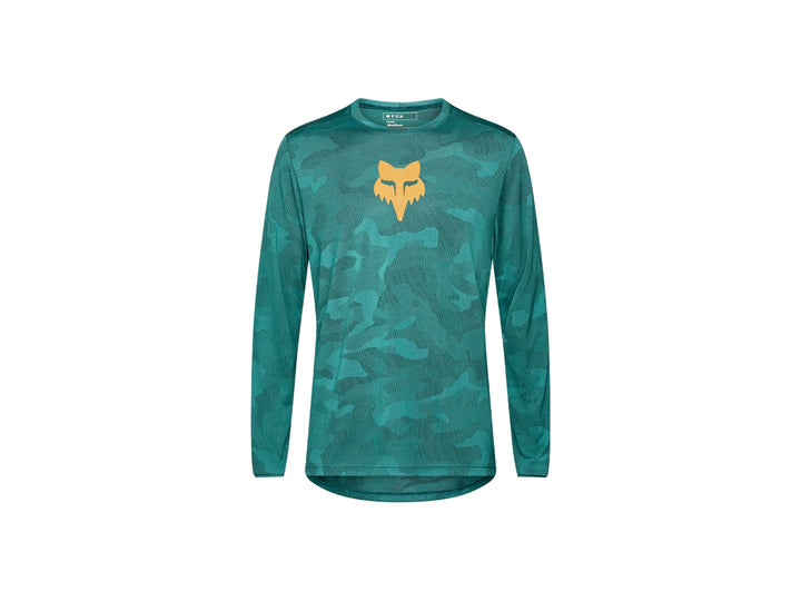 Jersey Fox Racing 25 Ranger de manga larga, talla grande, verde bosque