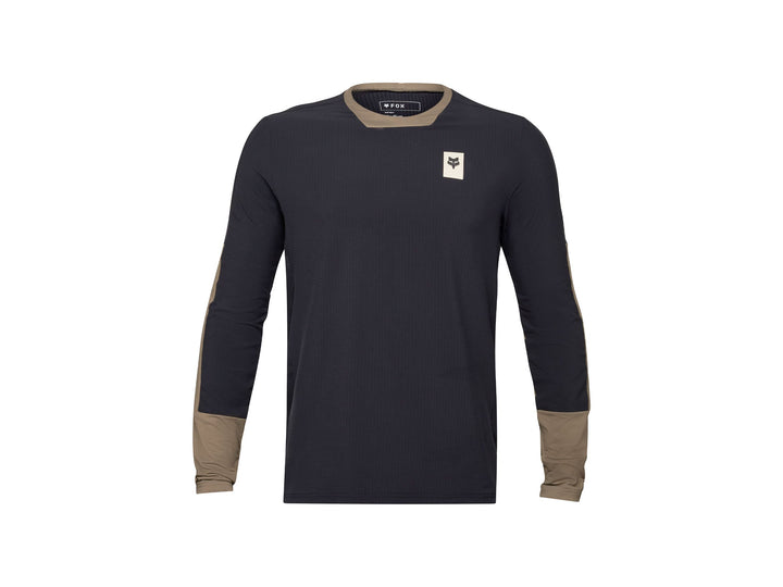 Camiseta térmica Fox Racing 24 Defend, talla extragrande, color negro y marrón