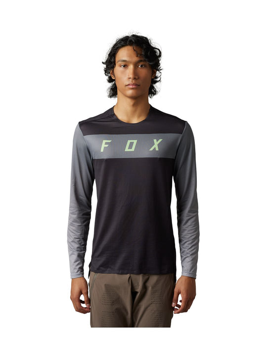 Camiseta Fox Racing Flexair Arcadia LS XL negra/gris
