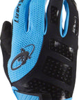 Guantes Lizard Skins Monitor SL - Negro azabache/Azul eléctrico, dedos completos, medianos