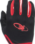Lizard Skins Monitor AM Gloves - Jet Black/Crimson Full Finger Medium