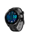 Garmin Forerunner 965 GPS Smartwatch - 47mm Carbon Gray DLC Titanium Bezel, Black Case, Black/Powder Gray Silicone Band