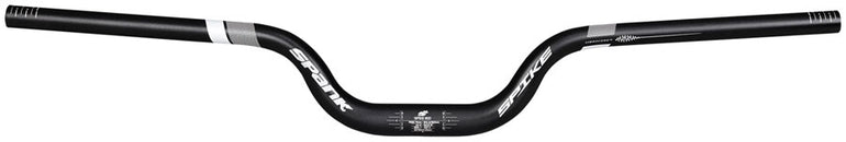 Manillar Spank Spike 800 Vibrocore - Abrazadera de 31,8 mm, 800 mm, elevación de 75 mm, negro/blanco