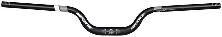 Manillar Spank Spike 800 Vibrocore - Abrazadera de 31,8 mm, 800 mm, elevación de 75 mm, negro/blanco