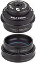 Juego de dirección Wolf Tooth GeoShift Performance Angle - 2 grados, corto, EC44/EC49, negro
