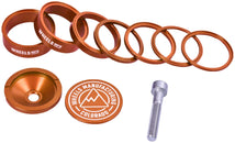 Kit de espaciadores para dirección StackRight de Wheels Manufacturing Pro - Naranja