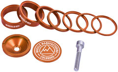 Kit de espaciadores para dirección StackRight de Wheels Manufacturing Pro - Naranja