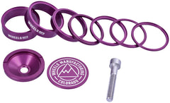 Kit de espaciadores para dirección StackRight de Wheels Manufacturing Pro - Morado