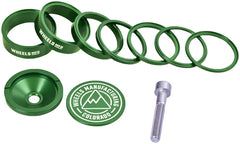 Kit de espaciadores para dirección StackRight de Wheels Manufacturing Pro - Verde
