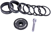 Kit de espaciadores de dirección StackRight Essential de Wheels Manufacturing - Negro