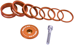 Kit de espaciadores de dirección StackRight Essential de Wheels Manufacturing - Naranja