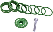 Kit de espaciadores de dirección StackRight Essential de Wheels Manufacturing - Verde