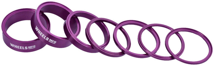 Kit de espaciadores para dirección StackRight de Wheels Manufacturing - Morado