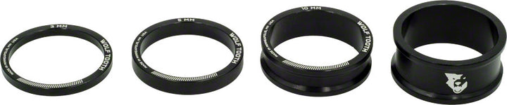 Kit de espaciador de dirección Wolf Tooth 3 510 15 mm negro