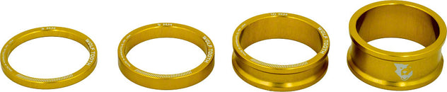 Kit de espaciadores para dirección Wolf Tooth de 3, 5, 10 y 15 mm, dorado